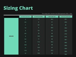 CCM Supertracks Sizing Chart 9355 + 9366 Skate6